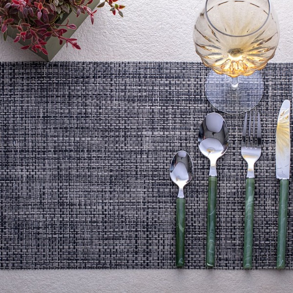 Jogo Americano Retangular 30cm X 45cm Pvc Jolitex - Chumbo