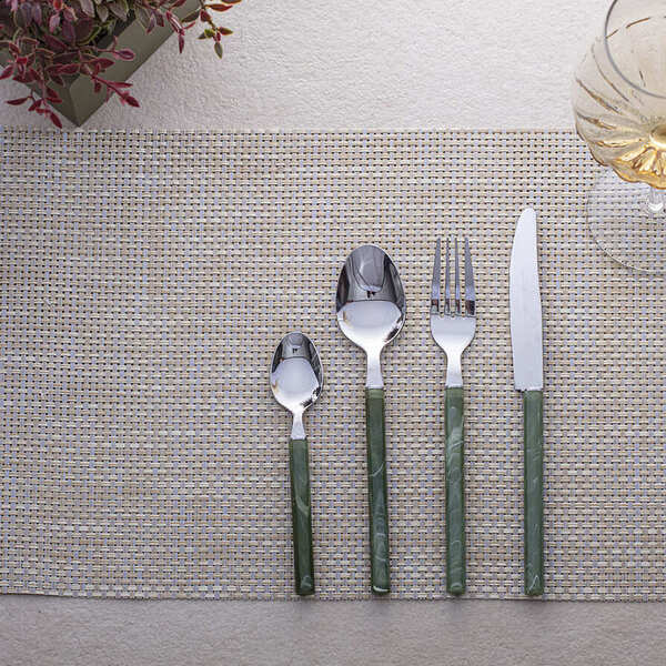 Jogo Americano Retangular 30cm X 45cm Pvc Jolitex - Marfim