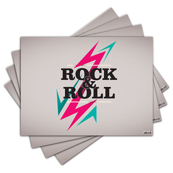 Jogo Americano - Rock Com 4 Peças - 623jo