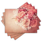 Jogo Americano - Rosas Com 4 Peças - 362jo