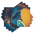 Jogo Americano - Surf Com 4 Peças - 875jo