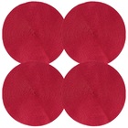 Jogo Americano Texturizado Vermelho Premium 4 Peças