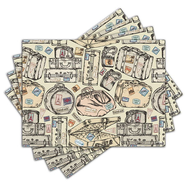 Jogo Americano - Travel Com 4 Peças - 200jo