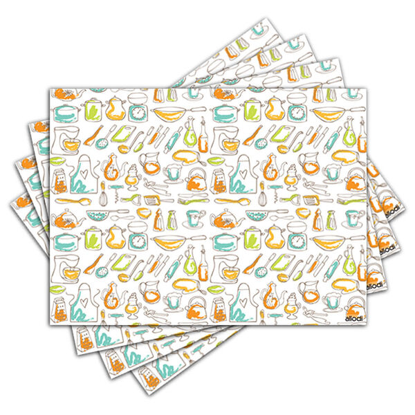 Jogo Americano - Utensílios De Cozinha Com 4 Peças - 275jo