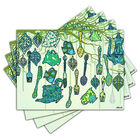 Jogo Americano - Utensílios Florais Com 4 Peças - 266jo