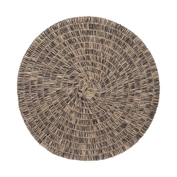 Jogo Americano Viena Avulso Natural E Preto