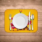 Jogo Americano Wevans Cute Noel Yellow