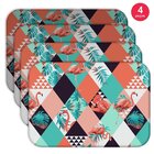 Jogo Americano Wevans Flamingos Triângulos