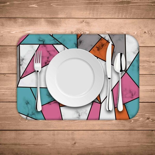 Jogo Americano Wevans Marble Texture Color