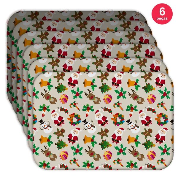 Jogo Americano Wevans Minimalista Bege