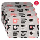 Jogo Americano Wevans Xícaras Love