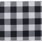 Jogo Americano Xadrez Gourmet Branco E Preto Pano Urbano 50x3