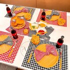 Jogo Americano Xadrez Vermelho - Impermeável