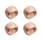 Jogo Anéis De Guardanapo Em Aço Lyor Losango 4 5cm 4 Peças Co