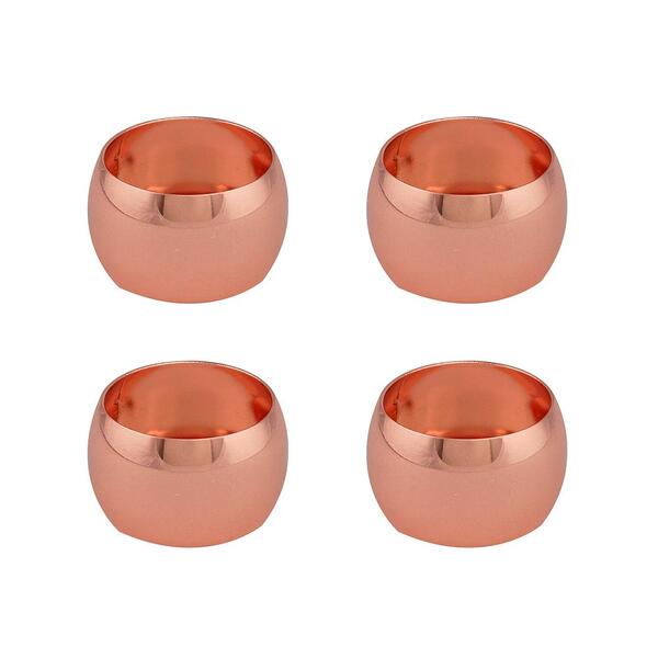 Jogo Anéis De Guardanapo Lyor Alliance 4 5cm 4 Peças Rosé