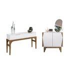 Jogo Aparador E Buffet Annora Branco 2 Portas