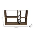 Jogo Aparador E Cristaleira Kyoto Imbuia Off White