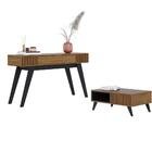 Jogo Aparador E Mesa De Centro Star Noce Milano Preto