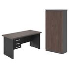 Jogo Armario Com Mesa De Computador Eslovénia Freijo Preto