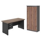 Jogo Armario Com Mesa De Computador Eslovénia Noce Preto