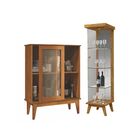 Jogo Armário E Cristaleira Cadiz Nature