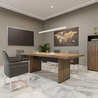 Jogo Armário E Escrivaninha Exeter Charuto Preto