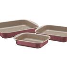 Jogo Assadeiras 3 Pcs Brasil Vermelho Sortidos De Aluminio Co