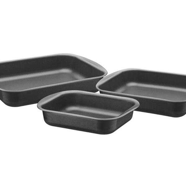 Jogo Assadeiras 3 Peças Brasil Grafite Sortidos De Aluminio C