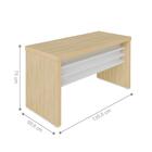 Jogo Balcão E Escrivaninha Bedford Carvalho Branco