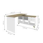 Jogo Balcão E Escrvaininha Furth Olmo Branco