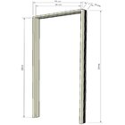 Jogo Batente Cedrinho 11 Cabeceira 70 X 214 X 11 Natural