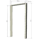 Jogo Batente Cedrinho 11 Sem Rebaixo Cabeceira 100x214x11 Nat