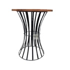 Jogo Bistro Bar Modelo Carretel Mesa Ferro E Madeira Demoliçã