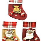 Jogo Bota Natal Papai Noel, Boneco De Neve E Rena Pelúcia 25c