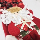 Jogo Bota Natal Papai Noel E Boneco De Neve Pelúcia 3d Vinho