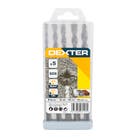 Jogo Brocas para Concreto SDS Plus 6 a 12mm 5 peças Dexter
