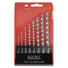 Jogo Brocas Vídia Metal Duro DIN8039 8 peças 3,0a10,0mm 16,00