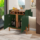 Jogo Buffet 1.9 E Bar Office Verde Oliva Cedro