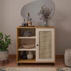 Jogo Buffet E Rack Bundaberg Carvalho Off White