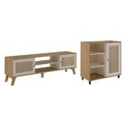 Jogo Buffet E Rack Bundaberg Carvalho Off White