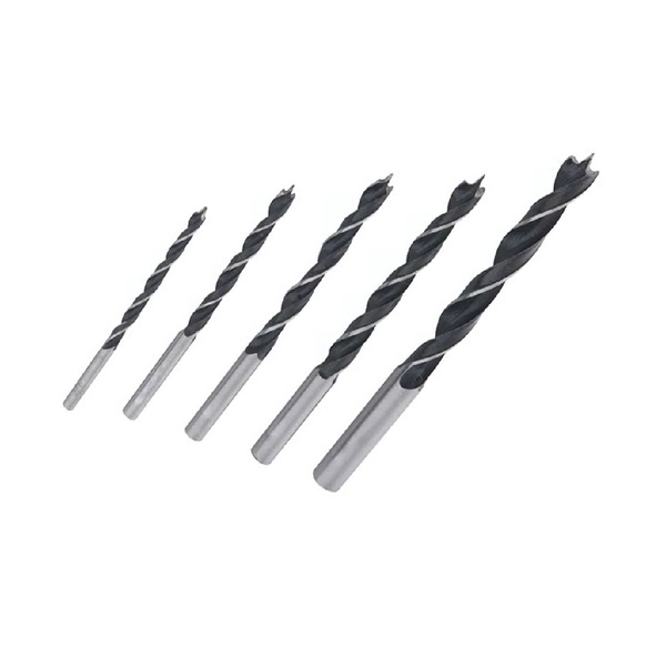 Jogo C/ 5 Pçs Brocas De 3 Pontas P/ Furar Madeiras 4/10mm | Leroy Merlin