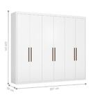 Jogo Cabeceira E Guarda Roupa Casal Agatha Branco