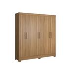 Jogo Cabeceira E Guarda Roupa Casal Bona Amendola Off-white