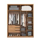 Jogo Cabeceira E Guarda Roupa Casal Malaga Grafito