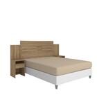 Jogo Cabeceira E Guarda Roupa Casal Orfeu Amendola Off-white