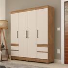 Jogo Cabeceira E Guarda Roupa Casal Orfeu Amendola Off-white