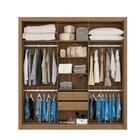 Jogo Cabeceira E Guarda Roupa Casal Tel Amendola Off-white