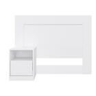 Jogo Cabeceira E Guarda Roupa Essen Branco