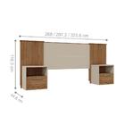 Jogo Cabeceira E Roupeiro Apolo Buriti Off White