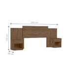 Jogo Cabeceira E Roupeiro Bahamas Wood